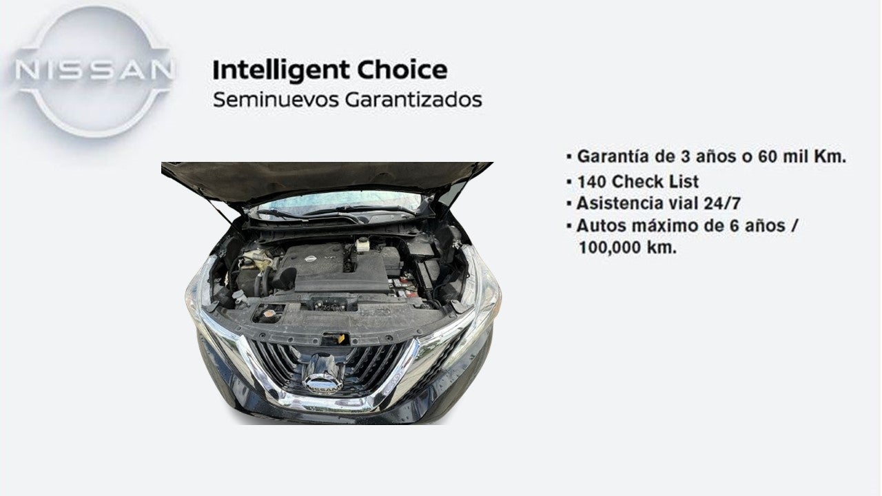 2019 Nissan Murano EXCLUSIVE, V6, 3.5L, 252 CP, 5 PUERTAS, AUT